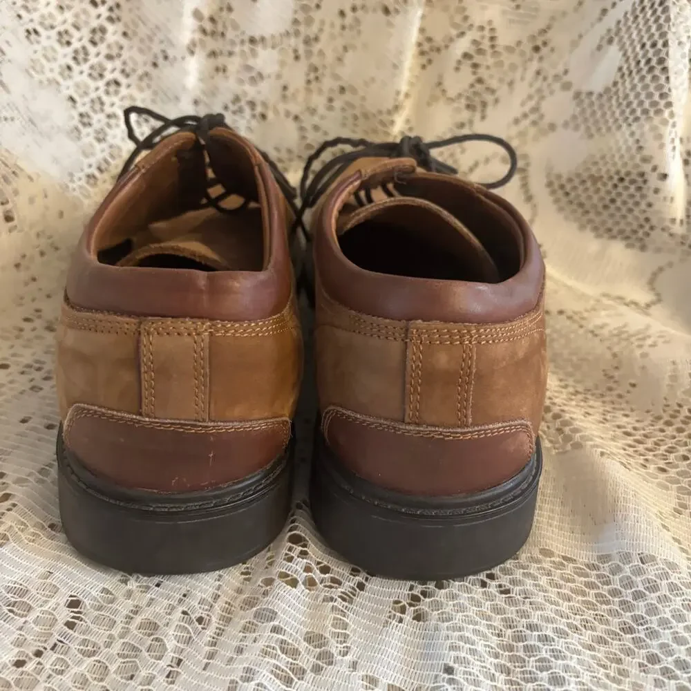 Johnston & Murphy Men's US 11.5 Tan Oxfords Dress Shoes